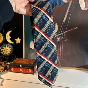 Courtess Mara Elegant Navy and Red Plaid Men's Tie